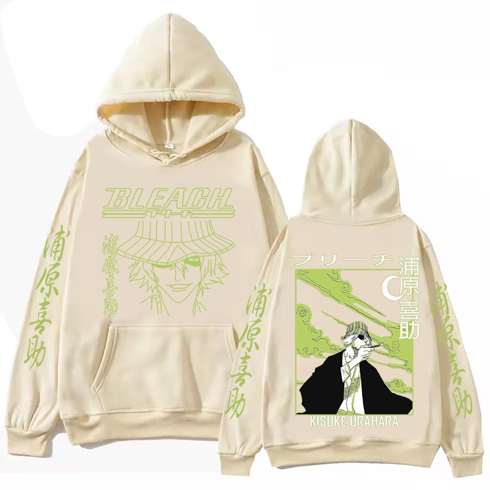 Bleach Urahara Kisuke Anime Hoodie For Men Women Pullover Tops Winter Long Sleeves Fleece Sweatshirt Clothing