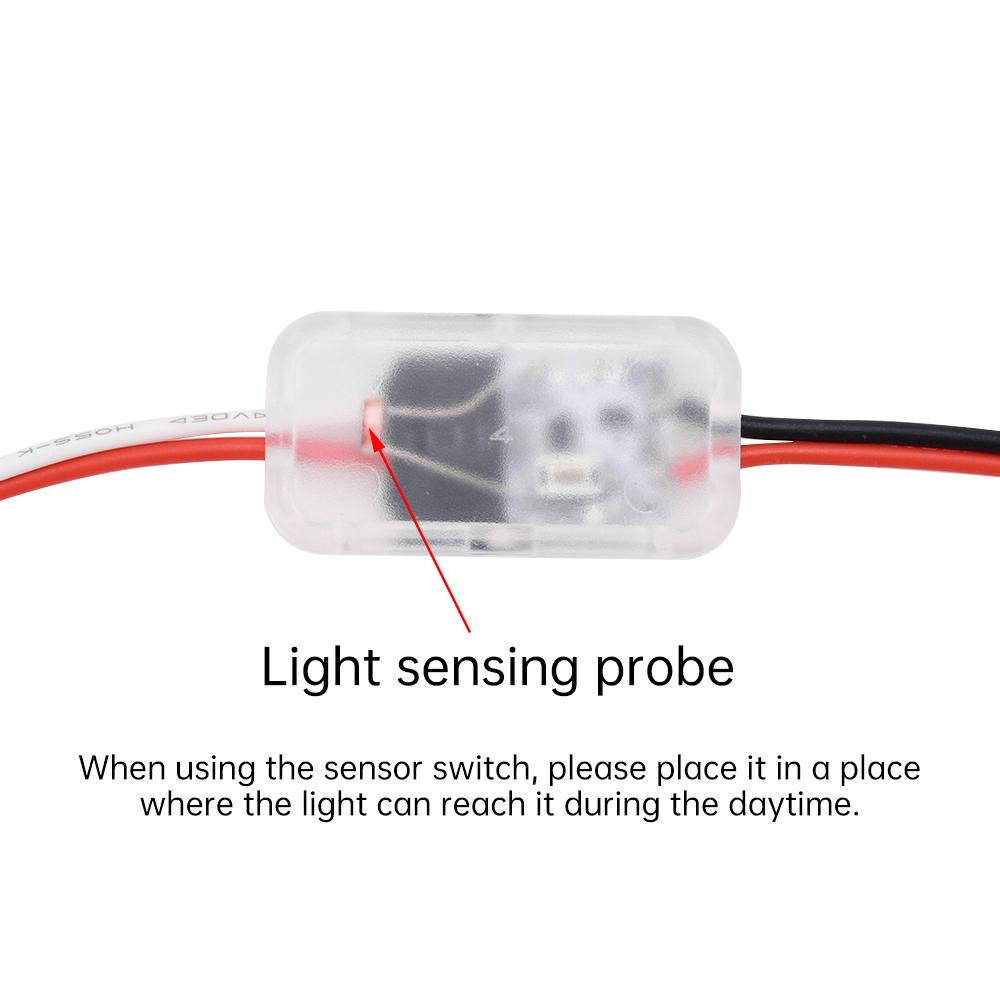 Light Sensor Switch Automatic Auto On Off Photocell Street Light Switch DC 3.7V 5V 12V 24V 5A Photo Control Photoswitch Sensor