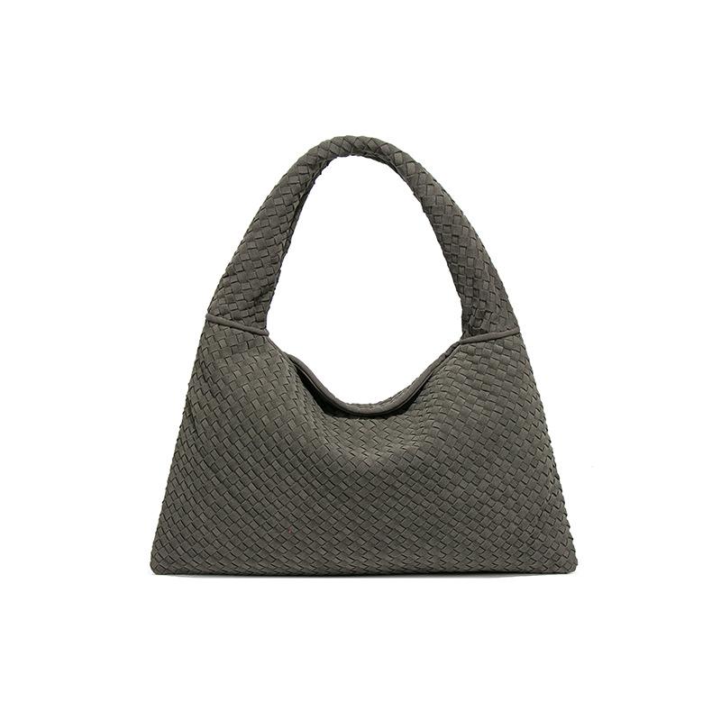 Matte Woven Women's Bag, Versatile Texture, Single-shoulder Underarm Bag, Large-capacity Commuting Tote Bag