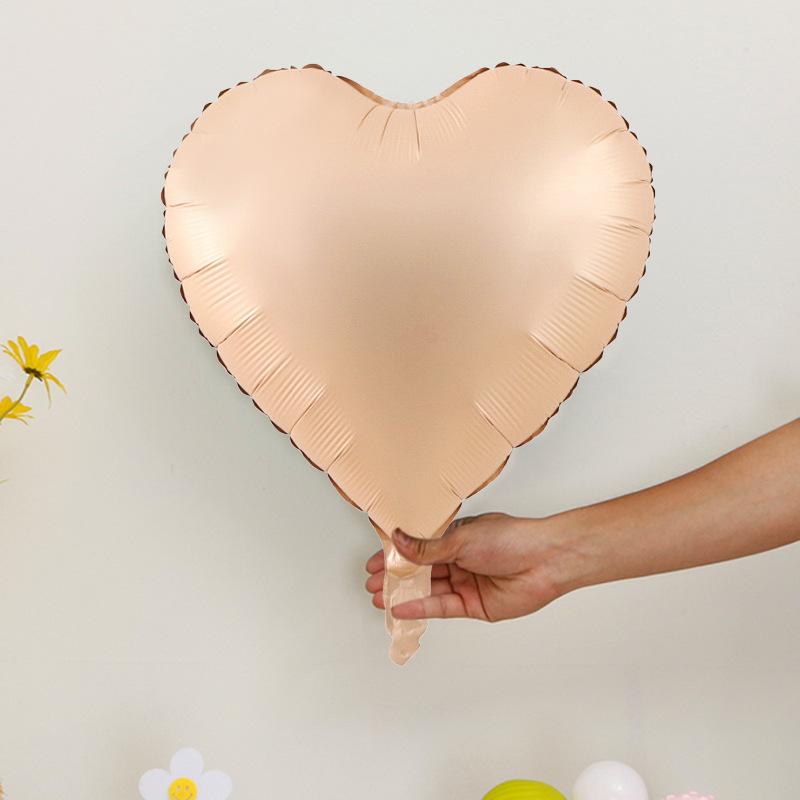 18-Inch Heart-Shaped Aluminum Film Aluminum Foil Balloon Celebrates Wedding, Valentine'S Day Confession, Party Decoration Scene Arrangement