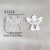 Silicone Mould Epoxy Resin Tool Angel with Heart Star Casting Molds Plasters Molds Craft Supply