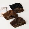 New Double sided Leopard Print Fisherman's Hat for Autumn and Winter Is Warm Elegant and Stylish  The Foldable Basin Hat Is A Japanese Style Top Hat