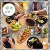 25Pcs Colorful Paper Paper Plates Cups Napkins Cutlery Set Party Dinnerware Supply for Kid Birthday Baby Showers Party