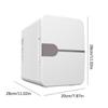 6L Car Mini Fridge Beauty Cosmetics Mask Makeup Skincare Refrigerator DC 12V / AC 220V Heated Cooling Dormitory Refrigerator