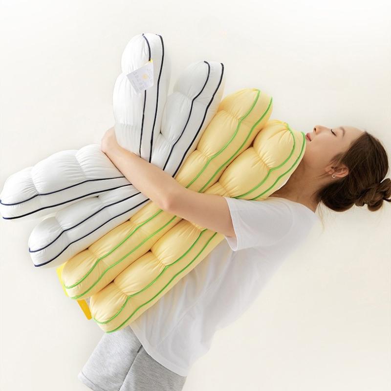 Embracing Pineapple Cloud Bread Pillow Soft Feather Velvet Headrest Healing and Relieving Sleep Aid Bedhead Decoration Pillow High Rebound Pillow Core
