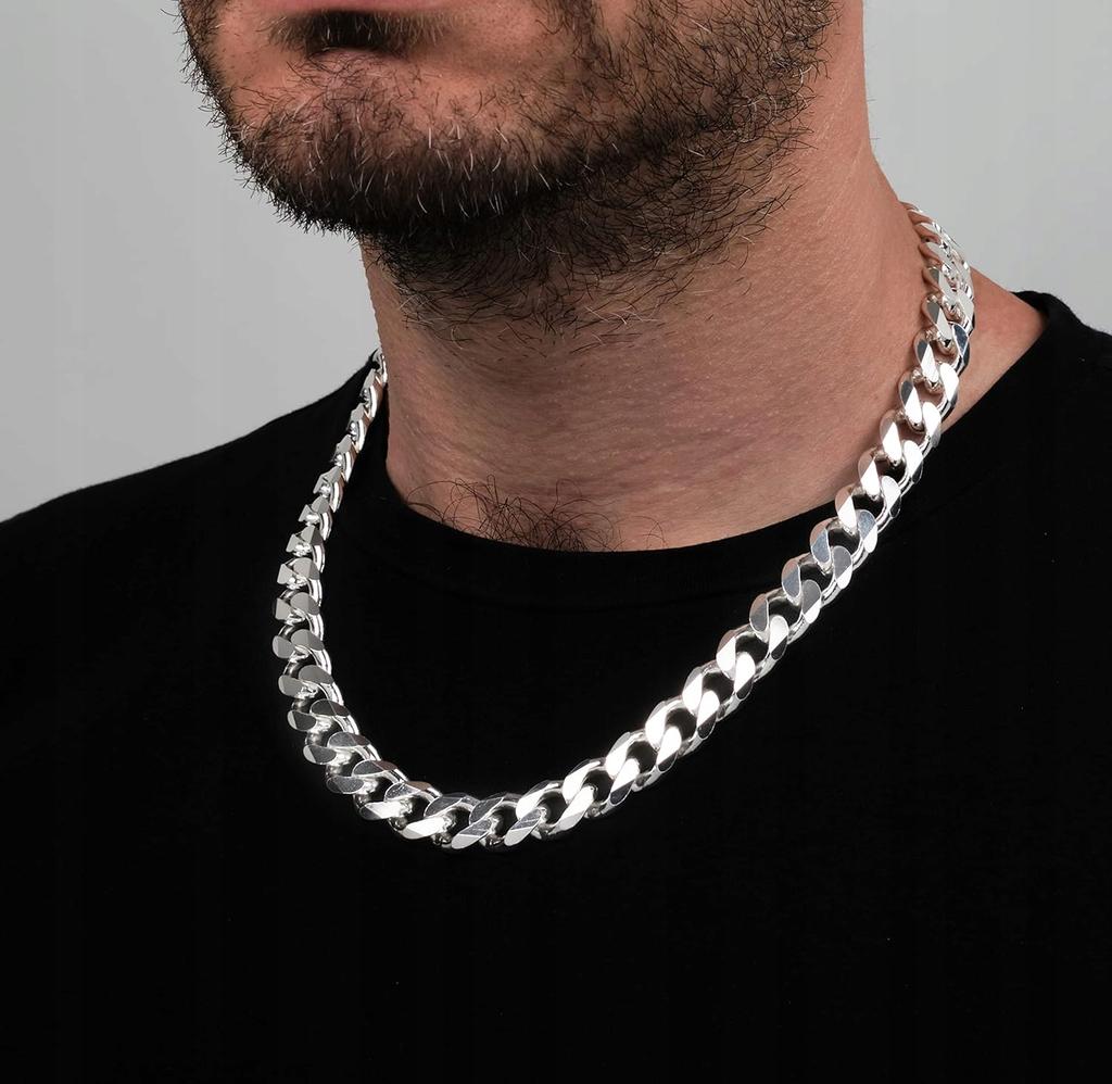 Silver Men' Chain 925 Silver Chain 9mm Diamond Chain