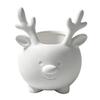 Office Desk Accessory 3D Printed Reindeer Succulents Planter Pot for Indoor Plants, Decorative Desktop Plant Organizer, Christmas Table Ornament,