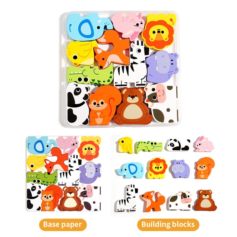 

Монтессори Игрушка Деревянный пазл Креативный 3D пазл для развития детского интеллекта Ранняя развивающая игрушка для детей