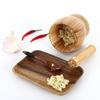Premium Bamboo Wooden Mortar and Pestle Set Effortless Grinding Garlic Masher  Restaurant Kitchen
