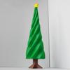 Halloween Home Decoration 3D Printing Green Retractable Spinning Christmas Tree Toy Statue Funny Children Decompression Toys