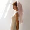 Multilayer Wedding Veil for Bride Bachelorette Party Veil Ruffle Trim Veil for Engagement Event and Formal Gathering