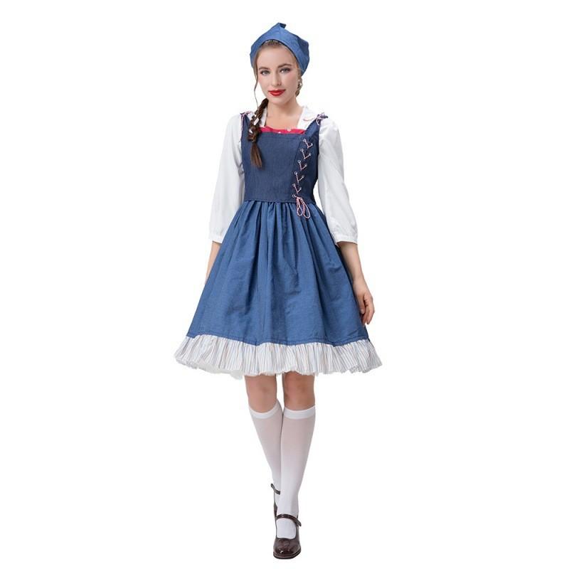 Enchanting Belle Princess Cosplay Costume For Theme Parties And Halloween Events