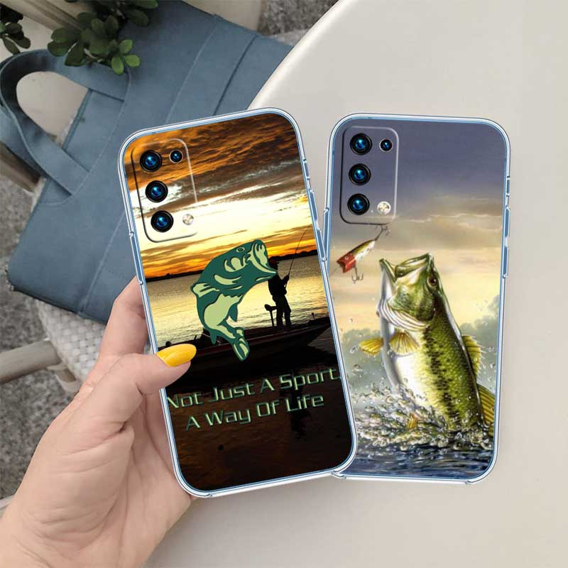 RE4 Angling Go Fishing Transparent Phone Case for Samsung Galaxy A04 A04S A14 A23 A34 A54 M23 M33 M52 M53