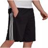 adidas Solid Color Logo Letter Stripe Print Elastic Waist Straight Leg Shorts Men Shorts Black H20839