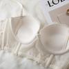 Women's half cup lace edge small chest not empty cup underwear women gather anti-sagging bra autumn bra