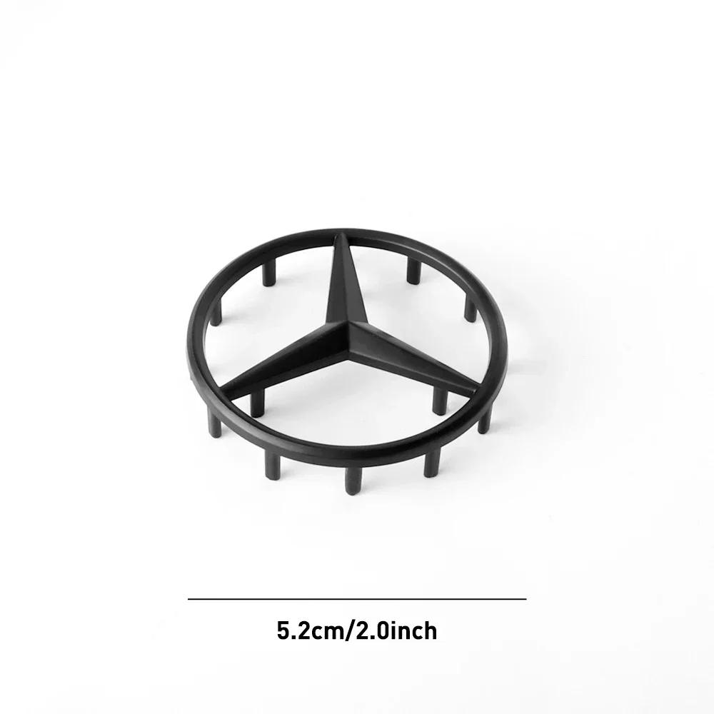 

New 2025 Hot 52/58mm ABS Auto Badge Steering Wheel Logo Sticker For Mercedes Benz AMG GLS W212 W213 W205 W177 W204 W447 Car Deco
