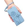 Wallet Case for Moto G67 5G - Leather/PU, Blue, With Lanyard