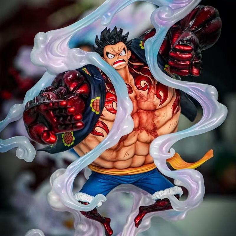 New 40CM One Piece Jt Dream Fourth Gear Ghost Island Luffy Gk Figure One Piece Anime Character Ornaments Cool Desktop Ornaments