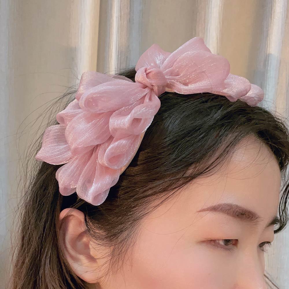 Shining Big Bow Ribbon Head Band Hair Hoop Hair Accessories Hair Band