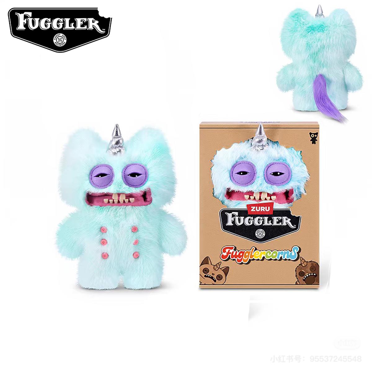 Fugglercorns plīša rotaļlieta Kawaii neglīts vienradža