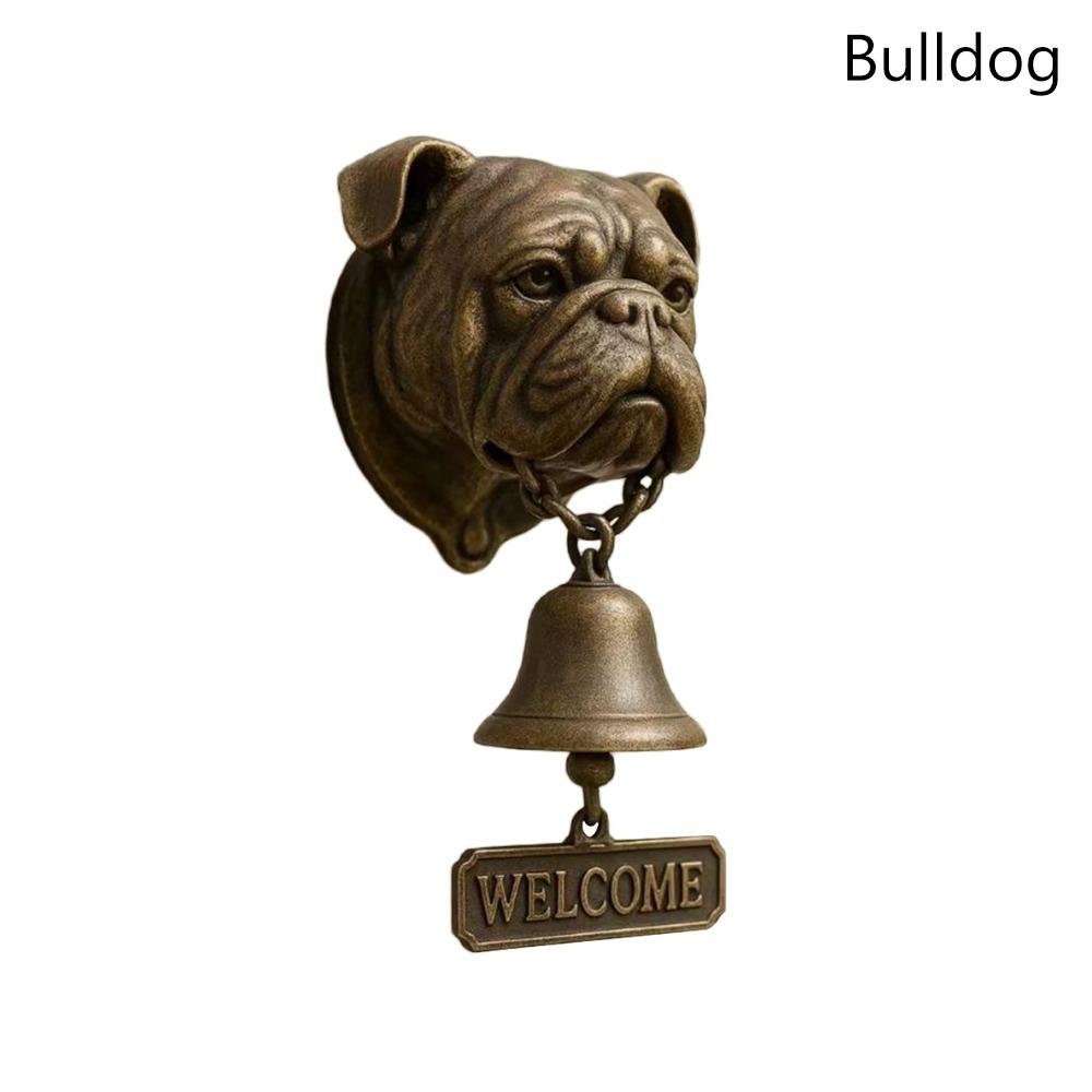 Wandmontierte Hundeförmige Klingelglocke Lautes Läuten Vordertür-Klingelglocke Eingangswanddeko Bauernhaus