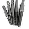 5Pcs High Strength Broken Bolt Extractors Set With Reverse Thread Design Screw Removers For Stuck Rusty Screws Removal