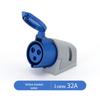 IP44 Waterproof Industrial Plug Socket Connector with Solid Copper Core, 16/32A Aviation Plug.