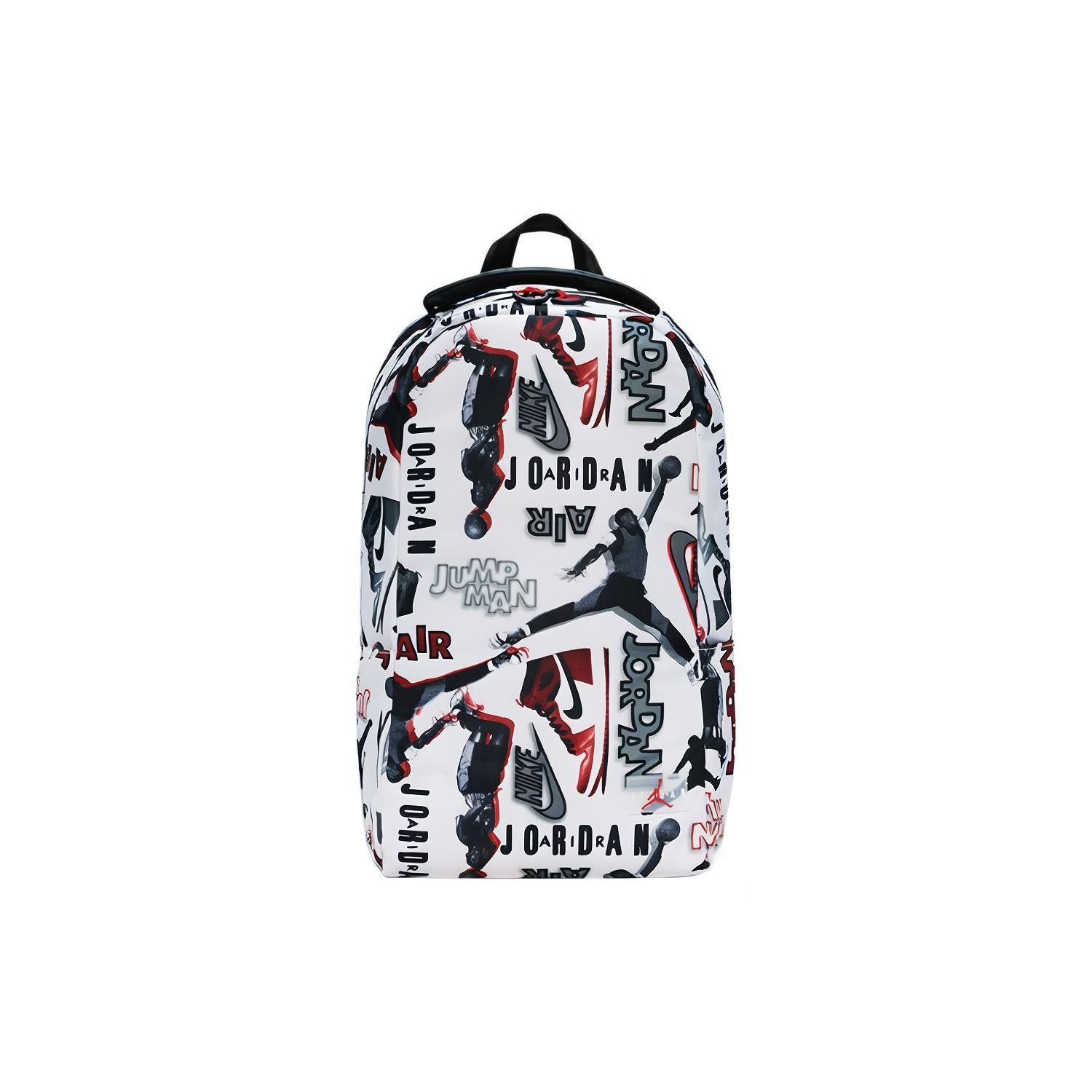 

Jordan Classic All Over Print Sneakers Canvas Backpack Unisex Backpack White 9A0484-F00 White