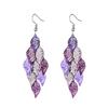 Vintage Colorful Hollow Leaf Drop Dangle Earrings For Women Girls 2023 Fashion Jewelry Lightweight Long Boho Delicate Earrings