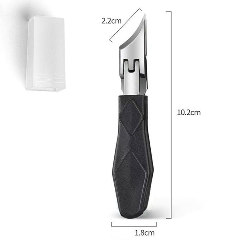 

New Pointed-Nose, Beveled, Original Large-Opening Nail Clippers, Pointed-Nose Nail Cutters, Nail Trimmers, Household Pedicure Kn чорний