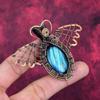 Labradorite Pendant Copper Wire Wrapped Butterfly Pendant Real Gemstone Pendant
