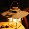 Camping Lamp Retro Hanging Tent Lamp Waterproof Dimmable Camping Lights Outdoor Battery Emergency Light Lantern