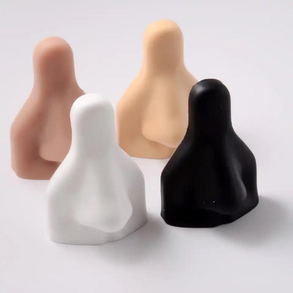 Piercing Tool Human Nose Model Rack Soft Nose Stud Display Stand Silicone Nose Model Girls Women