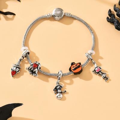 Halloween Kürbis Armband Ornamente Nische Premium Hip Hop Kaltes Metall Geist Armband
