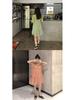 Summer 2023 Korean-Style Maternity Patchwork Dress – Loose Fit, Fresh, Sweet, and Fairy-Themed with Short Sleeves.