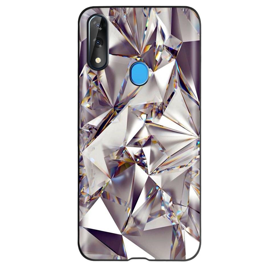 Etui do ZTE Blade V10 Modny Wzór Kwiatowy Serce Etui na Telefon do ZTE Blade V10 Vita V 10 Czarne Silikonowe Miękkie TPU Zderzak