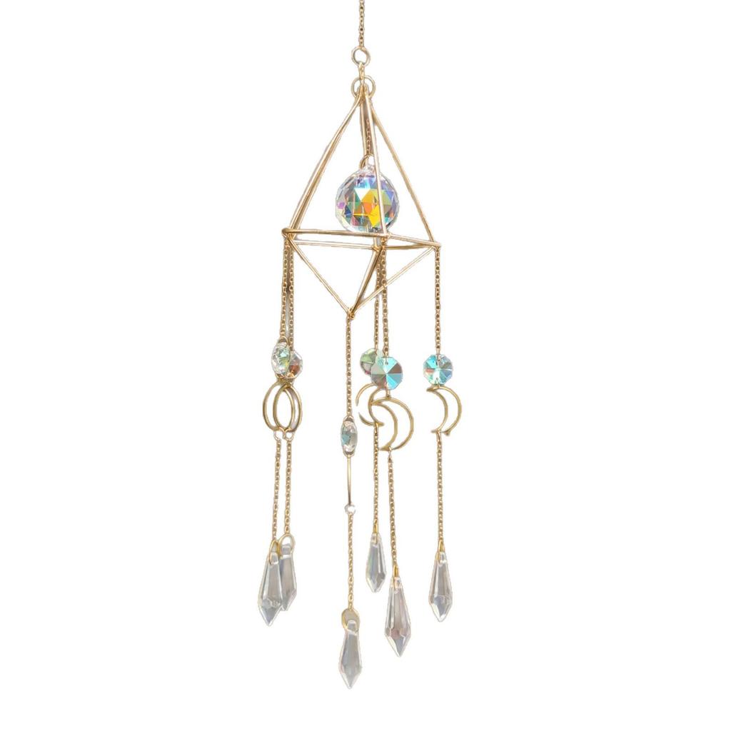 Rainbow Crystal Pineapple Sun Catcher Pendant: Indoor Window Hanging Ornament