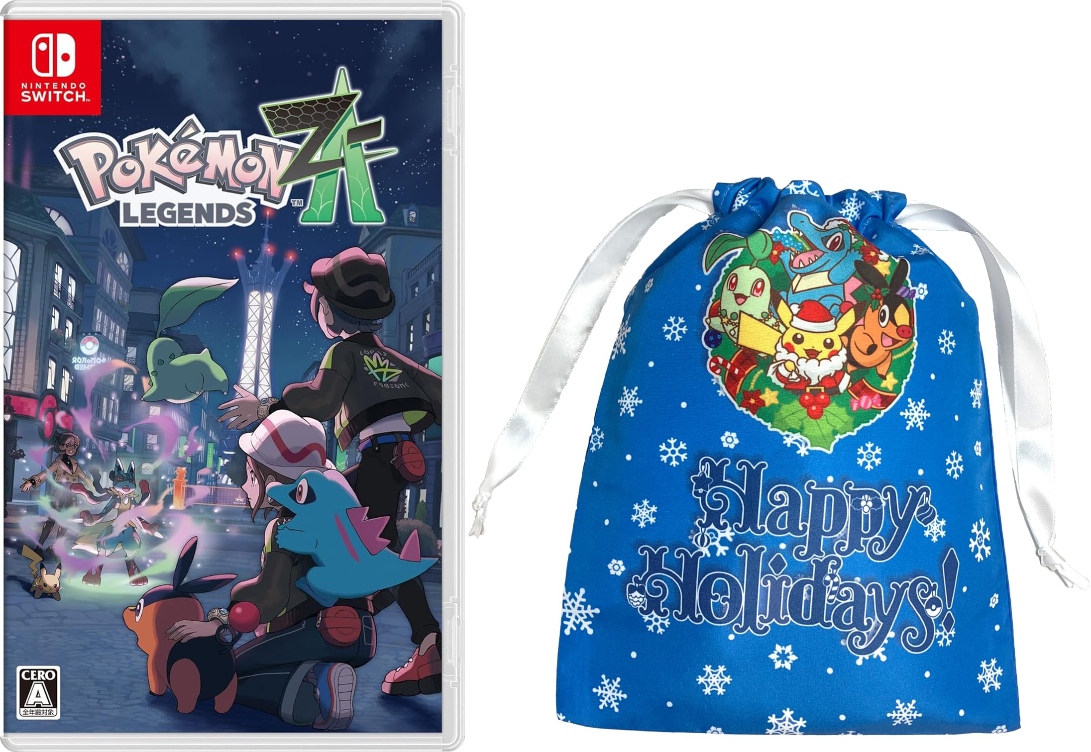 

ЛЕГЕНДИ Легенди Switch 2025 Святковий подарунковий мішечок у комплекті Pokémon Z-A (Pokémon Z-A) - [Оригінал від Amazon.co.jp] Бонус