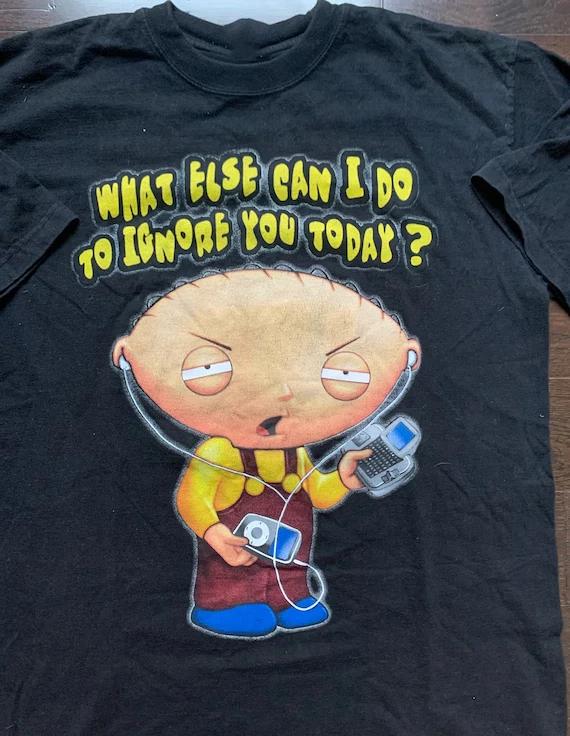 Family Guy Stewie Being A Little T Shirt Funny Black Unisex S-2345XL LI1060 XXXL