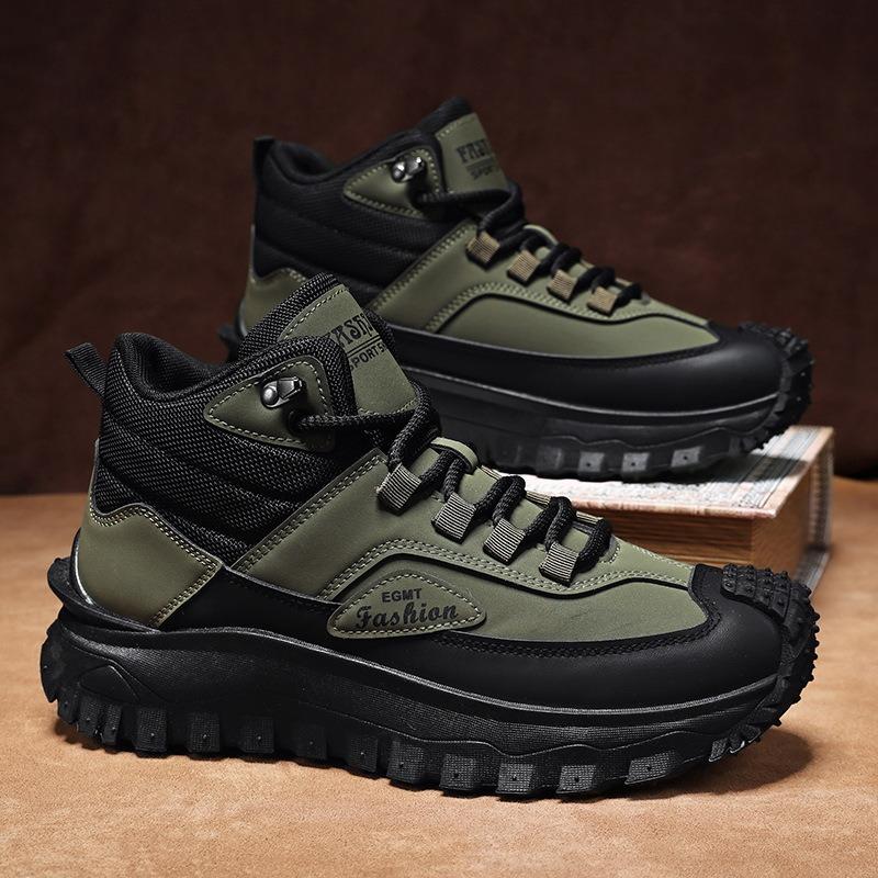 Fashion Men Safty Work Boots High Quality Comfortable Wear-resistant Protective Shoes Outdoor Non Slip Hiking Man Sneakers Ankle Boots