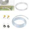 3/6/10 Fuß AC-Ablaufschlauch-Set 15 mm Universeller Kondensatablaufschlauch mit auslaufsicherer Gummidichtung