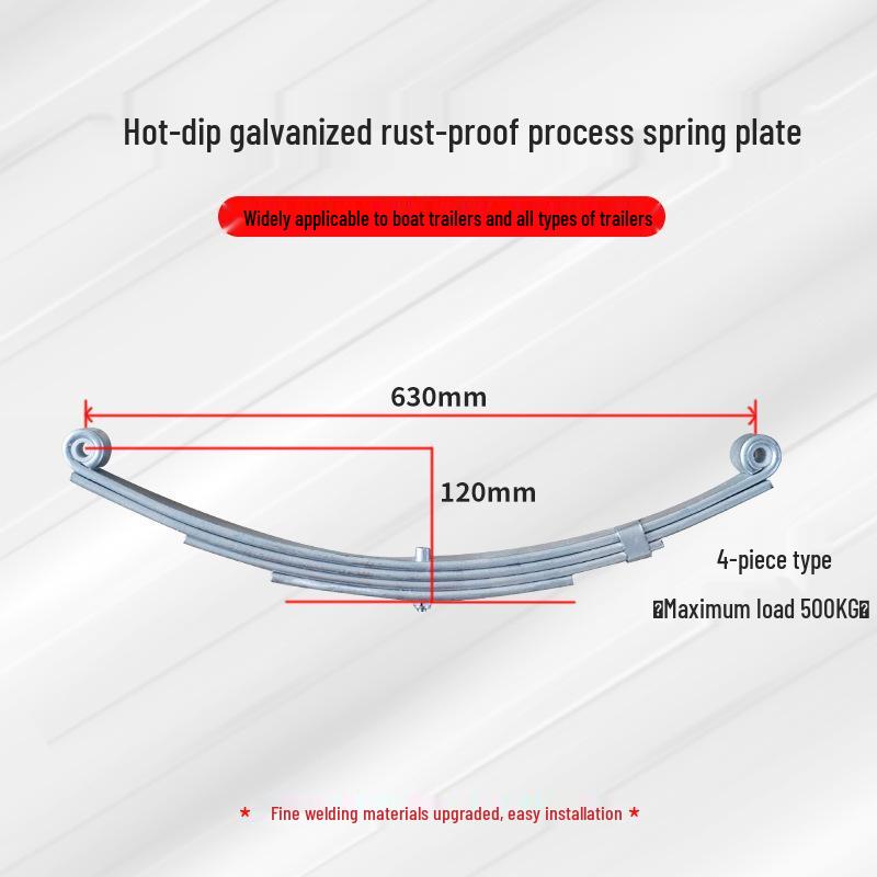 Aomai Shock Absorbing Trailer Axle Leaf Spring Mounting Kit