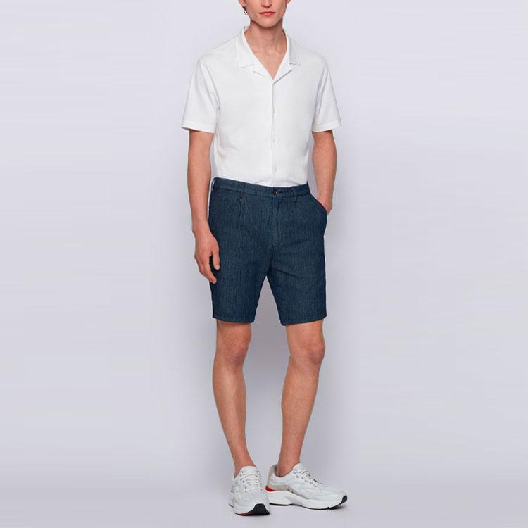 Hugo Boss SS21 Denim Shorts Men's Dark Blue 50453119-415