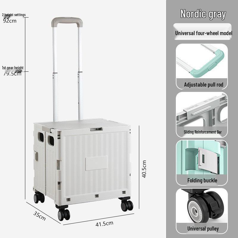 Portable Folding Mini Shopping Cart for Home and Camping Use