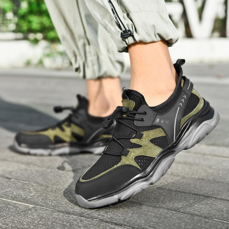 Mens Fashion Breathable Anti Slip and Odor Proof Leisure Fashion Wear Resistant and Comfortable Versatile Hiking Sneakers