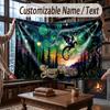 Dragon Theme Throw Blanket Custom Name Text Personalized Blanket Soft Cozy Blanket for Home Sofa Bed
