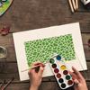 New Style, 12 Pieces, Grid Texture Theme, Template, DIY Theme, Manual Account Drawing, Hollow DIY Template, Home Decoration