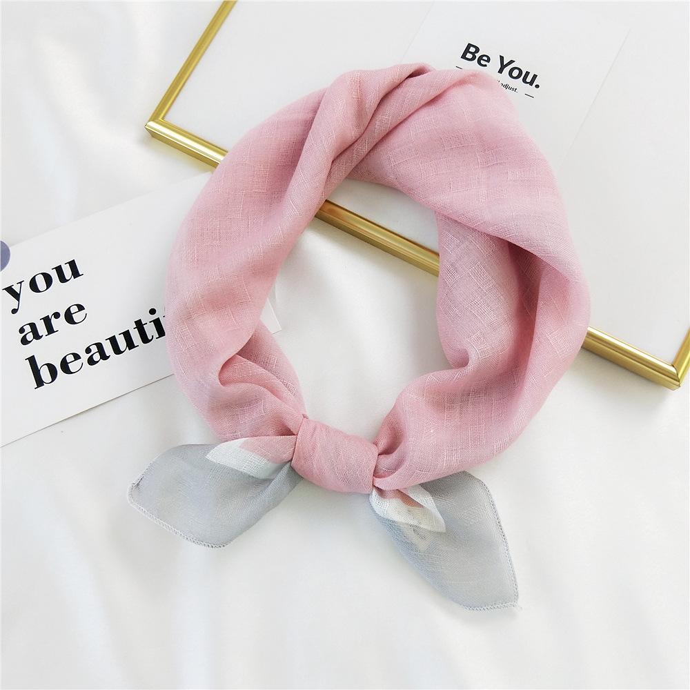 New Solid Color Scarf For Women In Spring And Autumn Versatile Ribbon Wrist Strap Headband Fashionable Decoration Student Neck Protection Small Scarf
