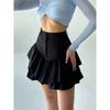Western Style Sexy Elegant High Waist Skirt Girlish Short dress Elegant High Waisted Skirt