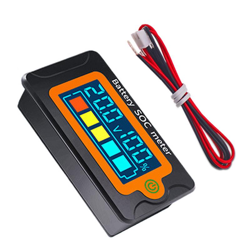 PZEM-009 DC 8-100V Battery Tester, Voltmeter, Capacity Meter, LCD Digital Color Waterproof Display, Custom Calibration